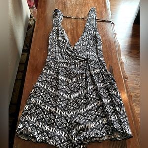 Black and white romper